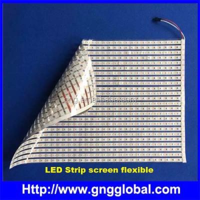 China Indoor advertising led SFTC function TM1814 WS2811b ws2812b flexible led screen for sale