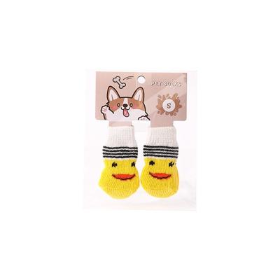 China Sustainable Hot Sale Pet Decoration Socks Cotton Non-slip Socks Design Large And Medium-sized Dog Foot Cover for sale