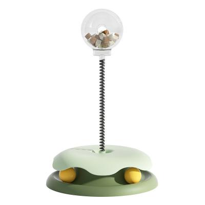 China Sustainable Best Price Turntable Leaky Food Ball toy Playground Play PlateInteractive Cat Pet For Cats for sale