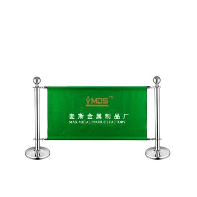 China Sidewalk Cafe Barriers Break Wind Barrier For Company Logo Banner L Stand (W)1000*(H)1020*(Base Diameter)320mm for sale