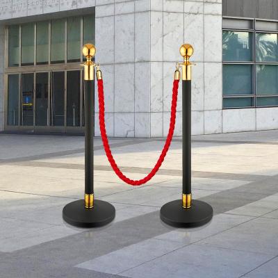 China Stainless Steel Gold Queue Barrier Queue Support With Chain Line Mail Event Velvet Rope Barrier Steel Crowd Control for sale