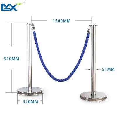 China Theater Guangzhou Museum Exhibition Flat Surface Support Rope Racks / Queue Rope Maximum Barrier For Hotel for sale