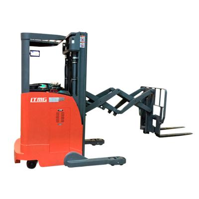 中国 Warehouse Use Electric Forklift Double Reach Scissor Lift Truck 販売のため