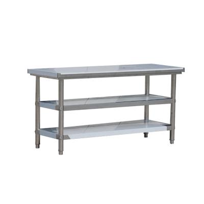 China Cheap hotel/restaurant kitchen/laboratory stainless steel kitchen storage table/kitchen working table 1.5m for sale