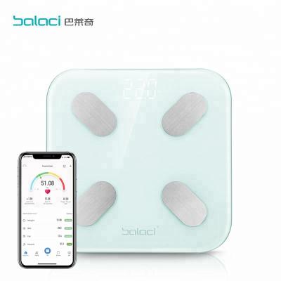 China EB8212 Bathroom Body Fat Scale BMI Viable Smart White Colors Scale Body Fat With APP for sale