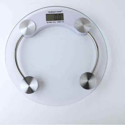 China WITH LID Smart Round Bathroom Scale Digital Glass Tooth Easy Blue Bathroom Scales for sale