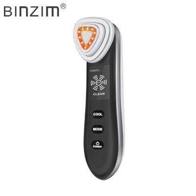 China BINZIM Face Lift RF EMS Radio Frequency Face Lift Photon Light Therapy Beauty Instrument Led Light Hot Cold Clean Facial Massager for sale