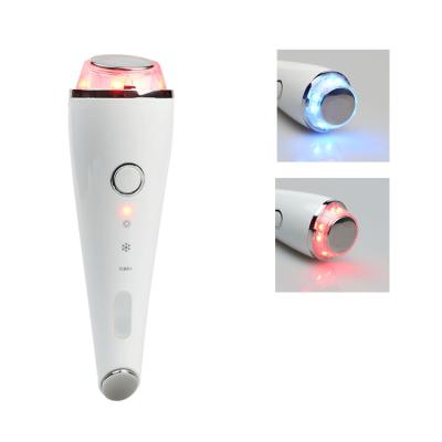 China Face Lift Home Use Skin Tighten Wrinkle Remove Beauty Vibration Anti Aging Photon Light Blue Red Cold Hot Device for sale