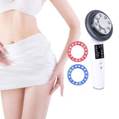 China Skin Tightening Wholesale RF 7 in 1 EMS Woman Face Lifting Massager Microcurrent Weight Loss Sculpting Body Slimming Device for sale