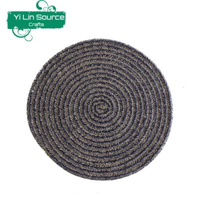 China Sustainable cotton rope with jute place mat for sale