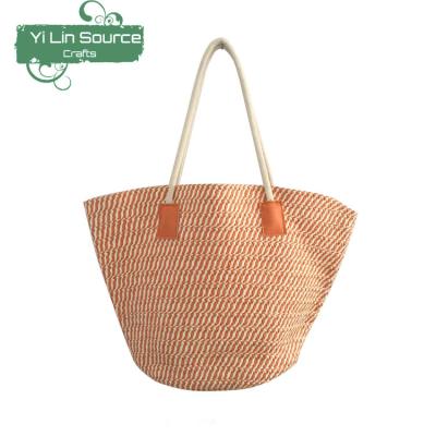 China Handmade Bag Fashion Lady's Beach Bag Paper Straw Handbags for sale