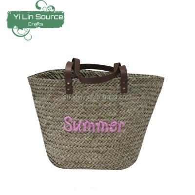 China Straw Cheap Wholesale Beach Tote Straw Bag for sale