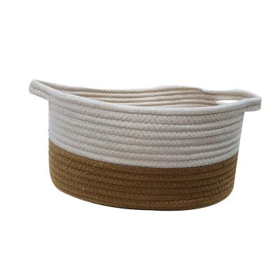 China New Storage Organization Storage Cotton Rope Home Cheap Wholesale Baskets Viable Decorative Baby Toys Storage for sale