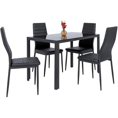 China Contemporary Hot Selling Dining Tables Set Dining Room Furniture Rectangular Dining Table With 4 Chair for sale