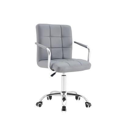 China (Height)Adjustable Luxury Ergonomic Leather Ergonomic Home Office Chair for sale