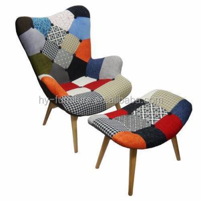 China High Quality Comfortable Cutout Leisure Chair Living Room Sofa Chair/Patchwork Sectional Sofa With Ottoman for sale