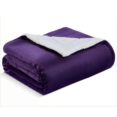 China Custom Sustainable Wholesale Price Other Blankets Flannel Fleece Sherpa Throw Blanket Blanket for sale