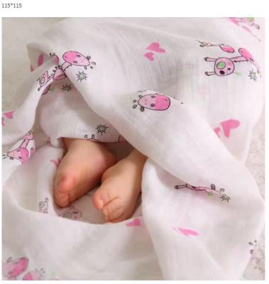 China Soft C&C in Muslin Running Organic Bamboo Cloth Wrap Newborn Baby Wrap Covering for sale