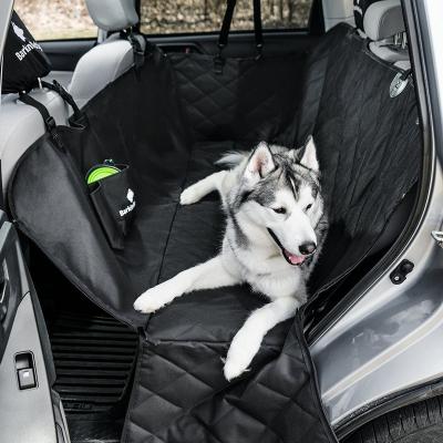 China Waterproof Travel C&C Dog Seat Covers 600D Pet Car Seat Cover With Zipper And Pocket for sale