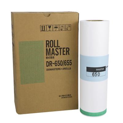 China 100% Compatible DR650 Duplo DR 650 Compatible Master A3 Roll For Duplo DP4030 43E 43F 43S Machine Master Paper Roll for sale