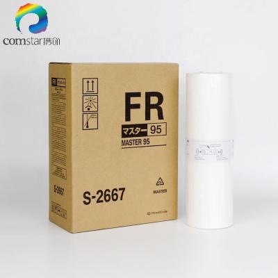 China Compatible Japan FR A4 B4 A3 main roll for Risographs FR 291 293 293N 295 295N, 75m 80m 90m 100m risos main for sale