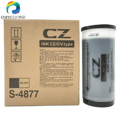 China Compatible Comstar Risographs CZ CV Ink For Risos Digital Duplicator CZ 180 CV1860 With Chip 800ml Good Black CV/CZ Ink for sale