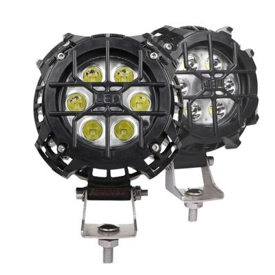 China Motorcycle ATV UTV 4 Inch LED Work Head Driving Light SUV 12V 24V Super Bright PC Universal Car Offroad Driving Light for sale