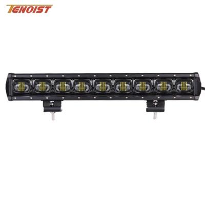 China PC 21 Inch 6D Lens Wide View 90W Flood LED Light Bar For Car Offroad SUV ATV BUS 12V 24V for sale