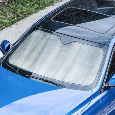 China High Quality Heat Insulating UV Resistant Foldable Aluminum Foil Front Windshield Sun Shade Visor Aluminum Foil For Auto Car SUV for sale