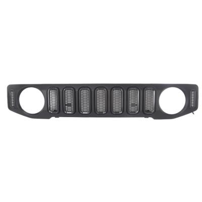 China High Quality Matte Black ABS Grille With DRL Turning Light For Jimny 2019 2020 2021 for sale