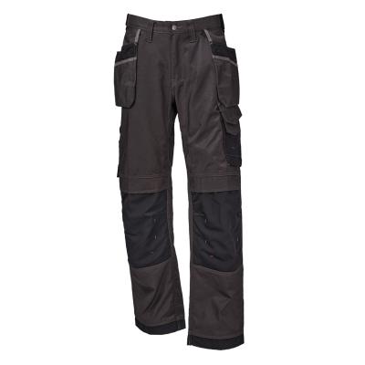 China Anti-Wrinkle Design Gray Custom Trouser Unisex Work Special Cargo Pants With Pockets for sale