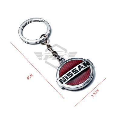 China 100% Custom High Quality Metal Branded Car Logo Keychain For Key Holder for sale