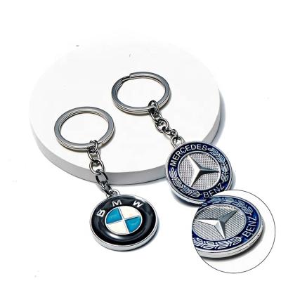 China Blank Zinc Alloy 100% Custom Made Metal Car Logo Keychain for Mercedes Benz for sale