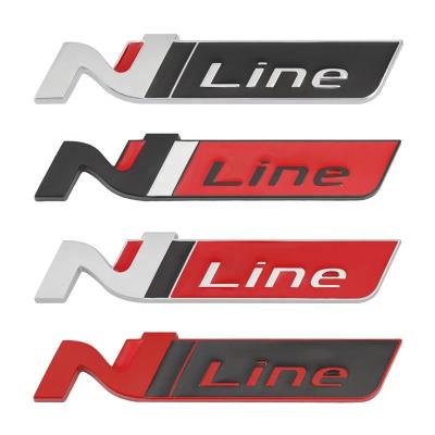 China Front Line Grille N Car Decoration Sticker Car Decal Sticker Badge Emblem For Hyundai I30 Sonata Elantra Veloster Kona Tucson for sale