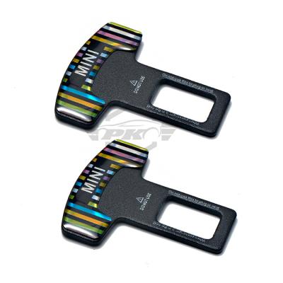 China Custom Fashion Factory Sun Exposed Car Seat Belt Buckle For All Cars Truck Suv Logo for sale