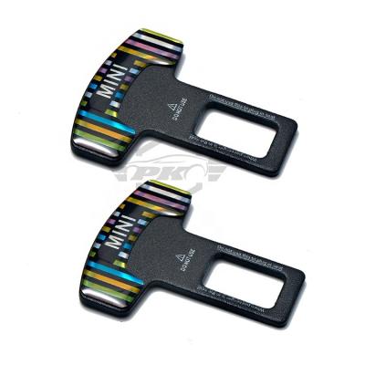 China Car Seat Belt Buckle Carbon Fiber Alarm Stopper Car Safety Belt Buckle For All Cars SUV Auto Truck for sale