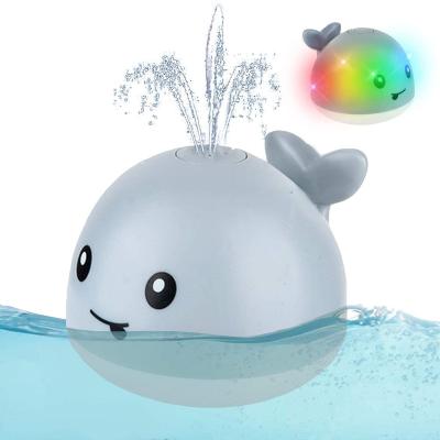 China Bath Toy Baby Care Product Spray Water Bath Toy With LED Light Sprinkler Whale Shower Toys Float Toys for sale