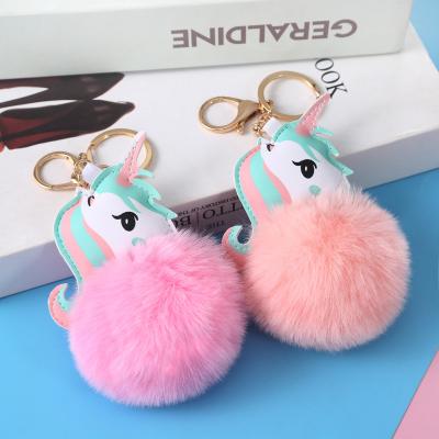 China With Keychain Hecion Wholesale Price Toys Soft Plush Lovely Stuffed Keychain Unicorn Plushie Toy Little Animal With Key Chain for sale