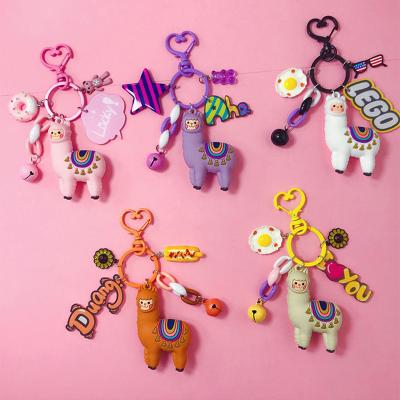 China With Soft Rubber Key Ring Unicorn Plushie Toy Little Animal Character Cute Keychain Hecion Factory Price Lovely With Key Chain for sale