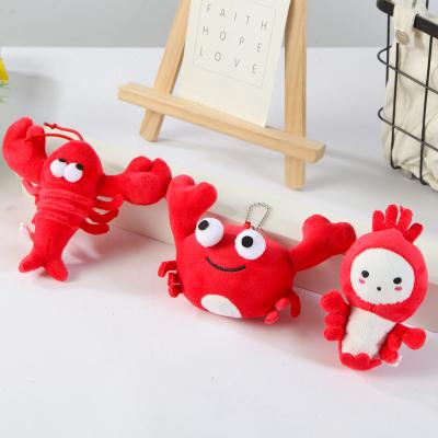 China Hecion 2021 Good Quality pp Cotton OEM Stuffed Animal ODM Toy Crabs Lobster Baby Care Plush Stocked Chain Toy for Kids and Adult for sale