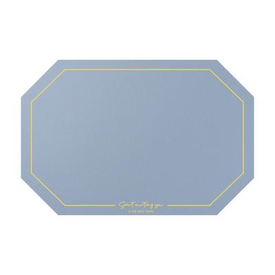 China HECION Elegant Light Luxury Modern Pvc Viable Set Mat Table Accessory Dinning Mat For Restaurant Hotel Home for sale