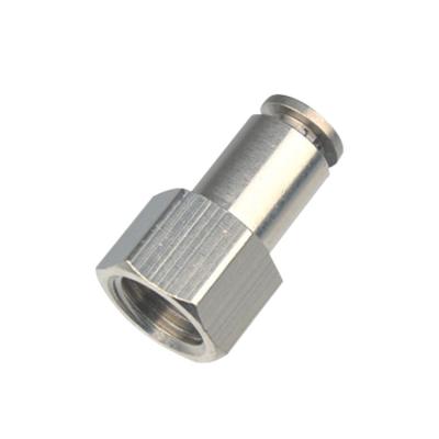 China Auto Control 6mm Brass Internal Wire Plug Pneumatic Direct Quick Connector for sale