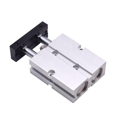 China Automatic Control TN Double Shaft Twin Cylinder Air Pneumatic Cylinder Rod Cylinder for sale