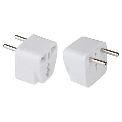 China Commercial Universal UK/US/EU to EU Europe AC Power Plug Travel Adapter Converter for sale