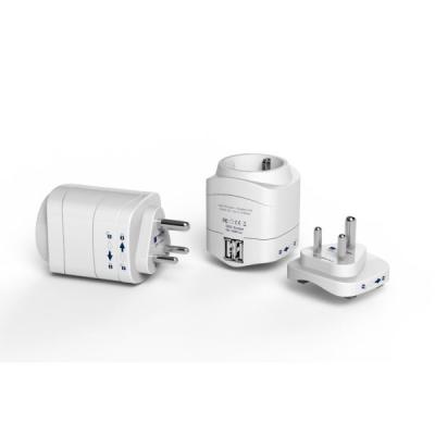 China LAPTOP Europe India Travel Adapter Dual USB Charger for sale