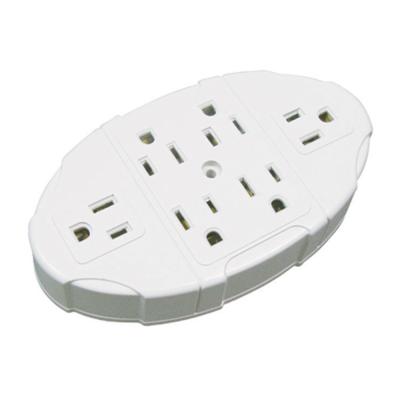 China Factory Price Tape Founded Wall Tap 6 Outlets US Plug Power Socket FC-LA06T for sale