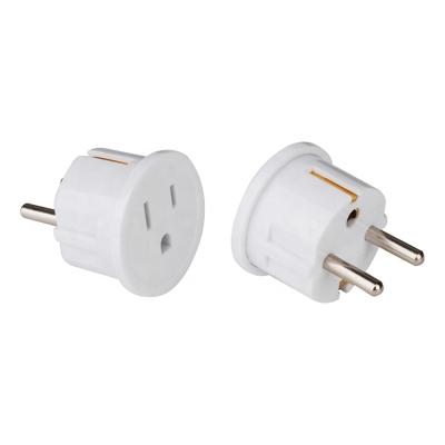 China Commercial Eu Europe To US Plug AC Power Charger Plug Adapter 250V/10A for sale