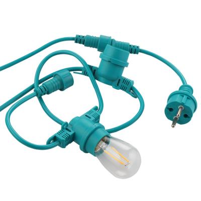 China ROAD Outdoor Lamp E26/E27 Holder IP65 Screw Socket Waterproof PVC Cable Power Cord for sale