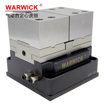 China Factory workholding quick clamp self-centering pneumatic vise for sale