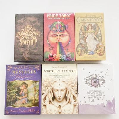 China Entertainment game manufacturers wholesale all kinds of guide board fortune telling oracle card witch fate card crystal tarot card for sale